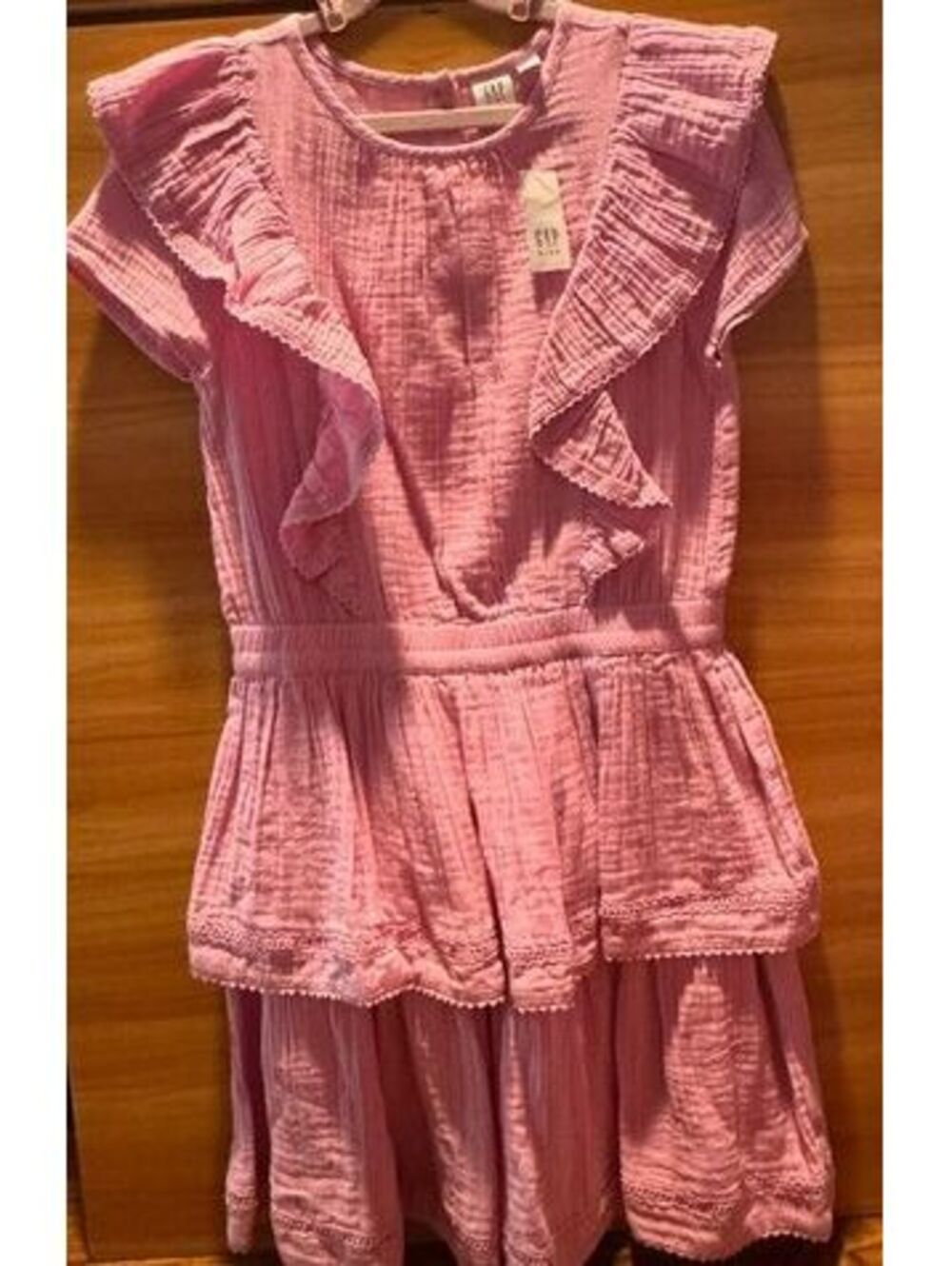 GAP Kids Girls Pink Ruffle Dress XXL (14-16)